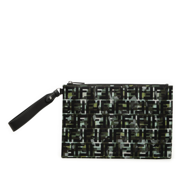 Fendi Handbags - Pre-Loved Fendi FF 1974 Nylon Camouflage Clutch